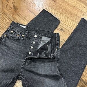 Gap Cheeky straight jeans in washed black denim women’s size 25/0 r